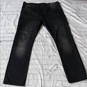Buffalo David Button Black Jeans GUC Size 36x32